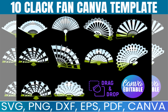 10 Clack Fan Canva Template Bundle: Graphics That Spark Celebration
