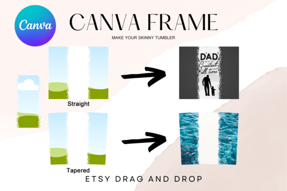 20oz Spit Canva Frame Tumbler Template: Graphics for Real Crafting