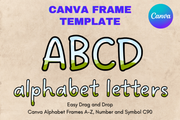 Canva Letters Frame Alphabet Template_90
