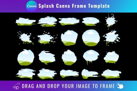 Canva Splash Frame Template: Graphics for Polished Publishing