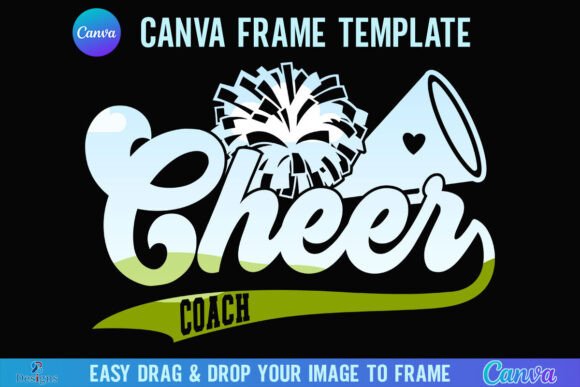 Cheer Coach Canva Frame Cheerleader Graphics