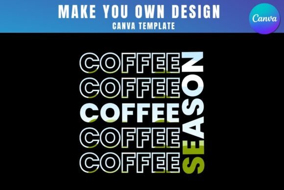 Coffee Canva Frame Template Design: Graphics for Real Crafting