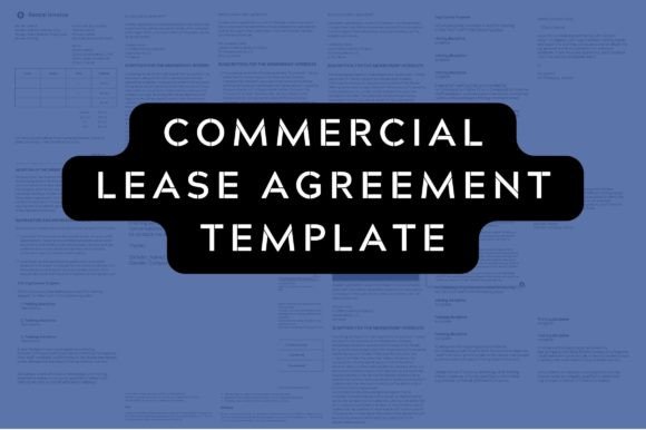 Commercial Lease Contract Word Canva Graphics