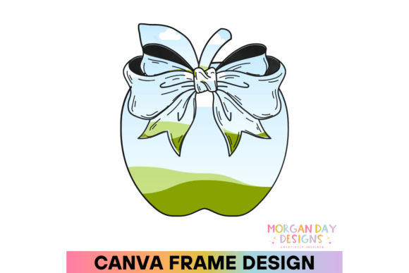 Coquette Apple Canva Template: Graphics for Playful, Feminine Digital Products