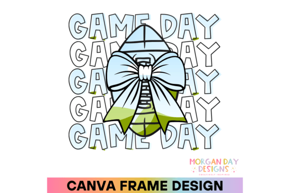 Game Day Football Canva Frame Graphics