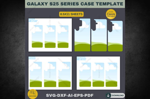 iPhone 16 Case Canva Template SVG DXF Graphics