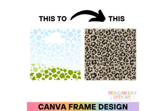 Leopard Pattern Canva Frame: Graphics for Bold Canva Projects