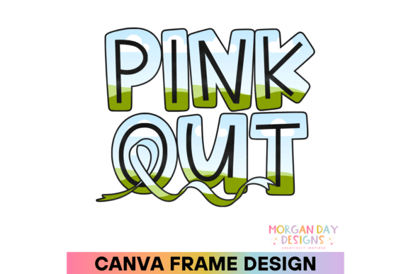 Pink out Canva Frame: Graphics for Canva Sellers