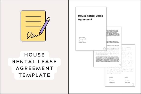 Rental Agreement Graphics for Canva