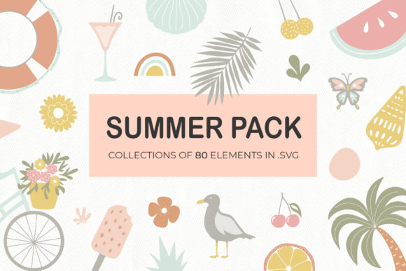 Summer Elements Pack for Canva: Graphics That Spark Joy