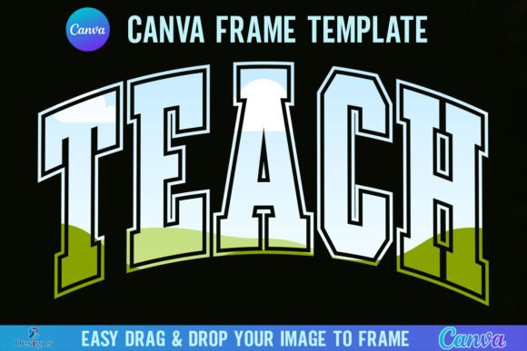 Teach Varsity Canva Template Frame: Graphics for Real Crafting